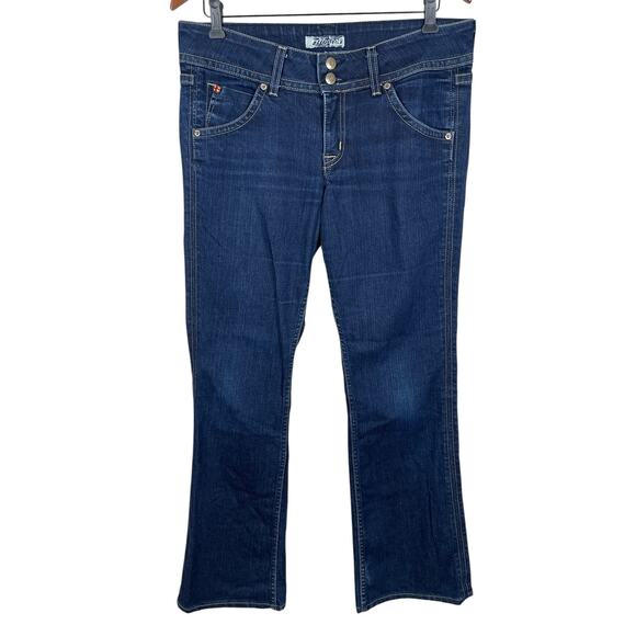 Hudson Denim - Vintage Hudson Low Rise Bootcut Jeans Flap Pockets Y2K Dark Women's Size 31x31